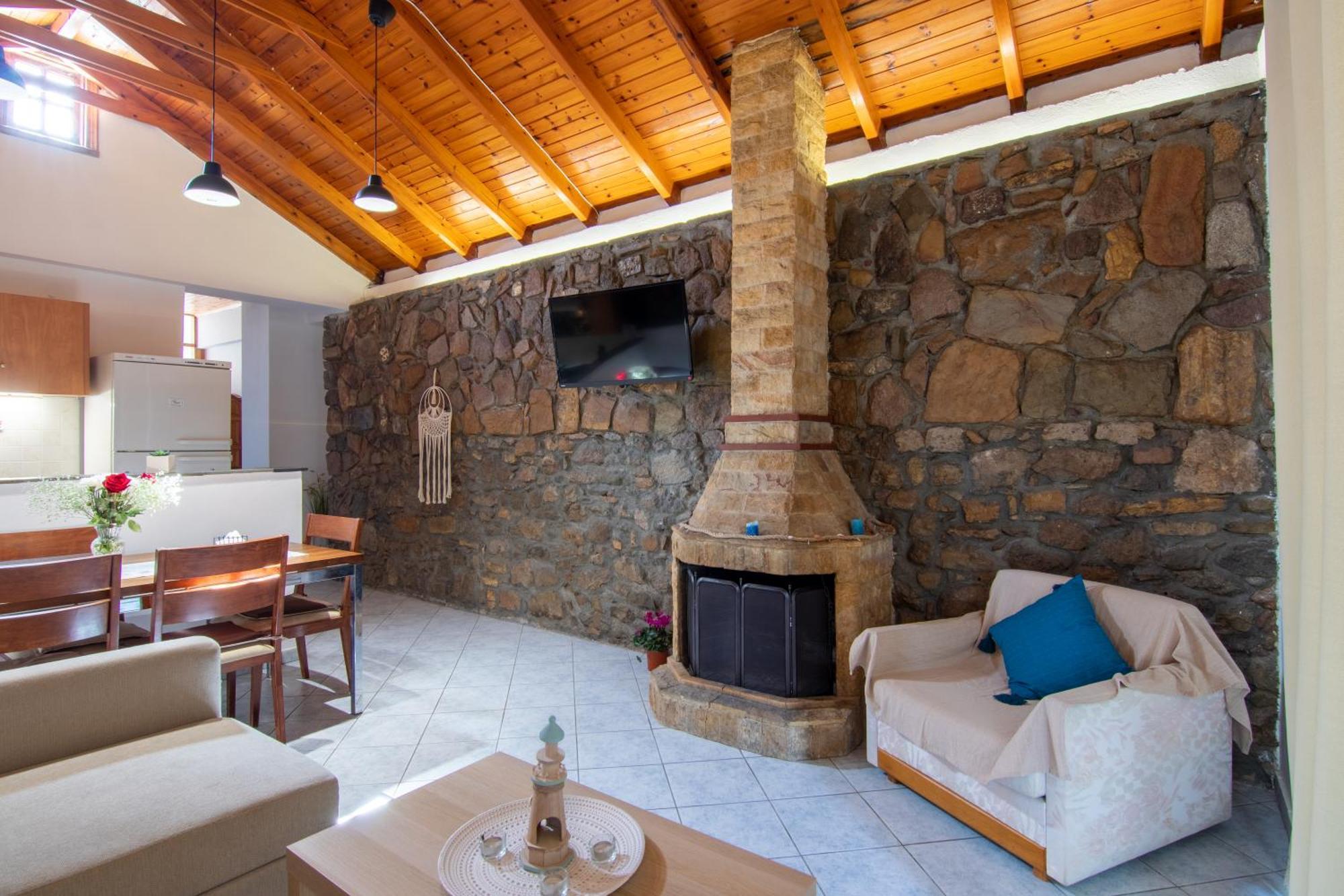 Traditional Stone House Apartment Moudhros Luaran gambar